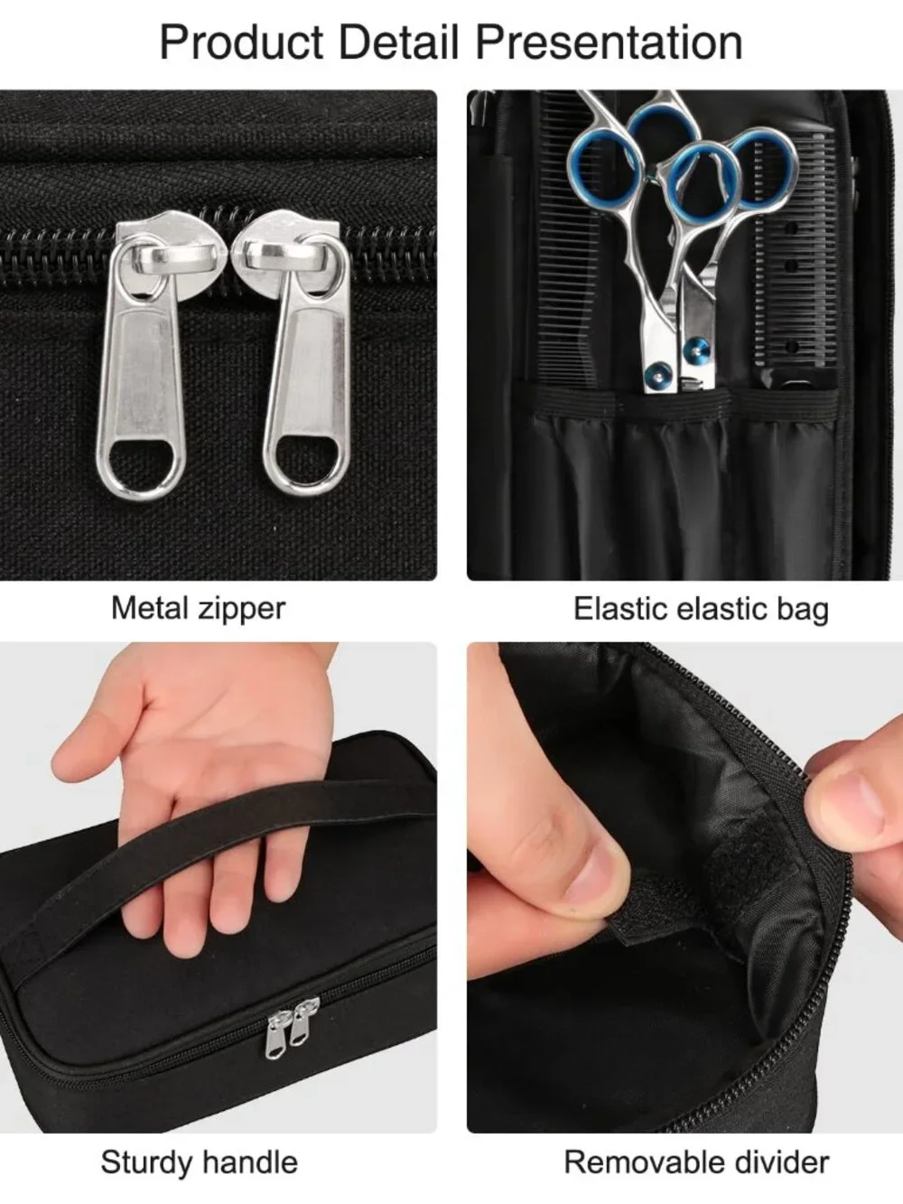Barber Tool Bag, Hair Clipper Bag Hair Cutting Scissors Storage Bag Shaving Kits